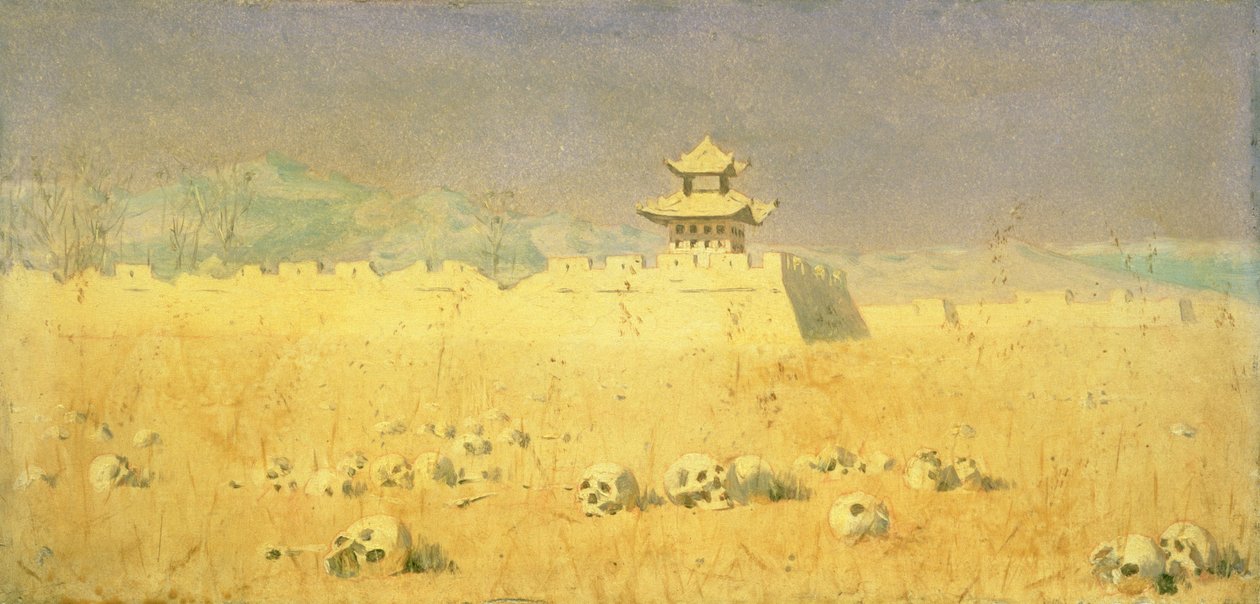 Ruïnes in Chuguchak, 1869 door Piotr Petrovitch Weretshchagin