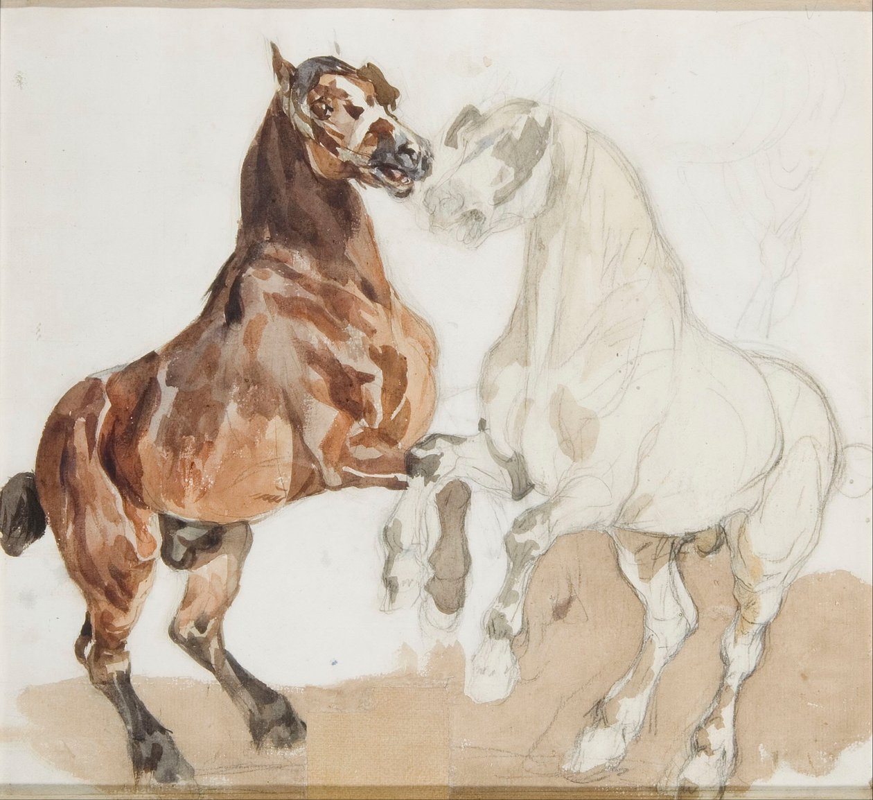 Paarden door Piotr Michałowski