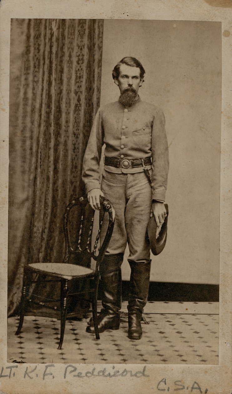 Kellion F. Peddicord, Luitenant, Compagnieën B, 2e Kentucky Cavalerie (Geconfedereerd) door Pittsburg Cargo