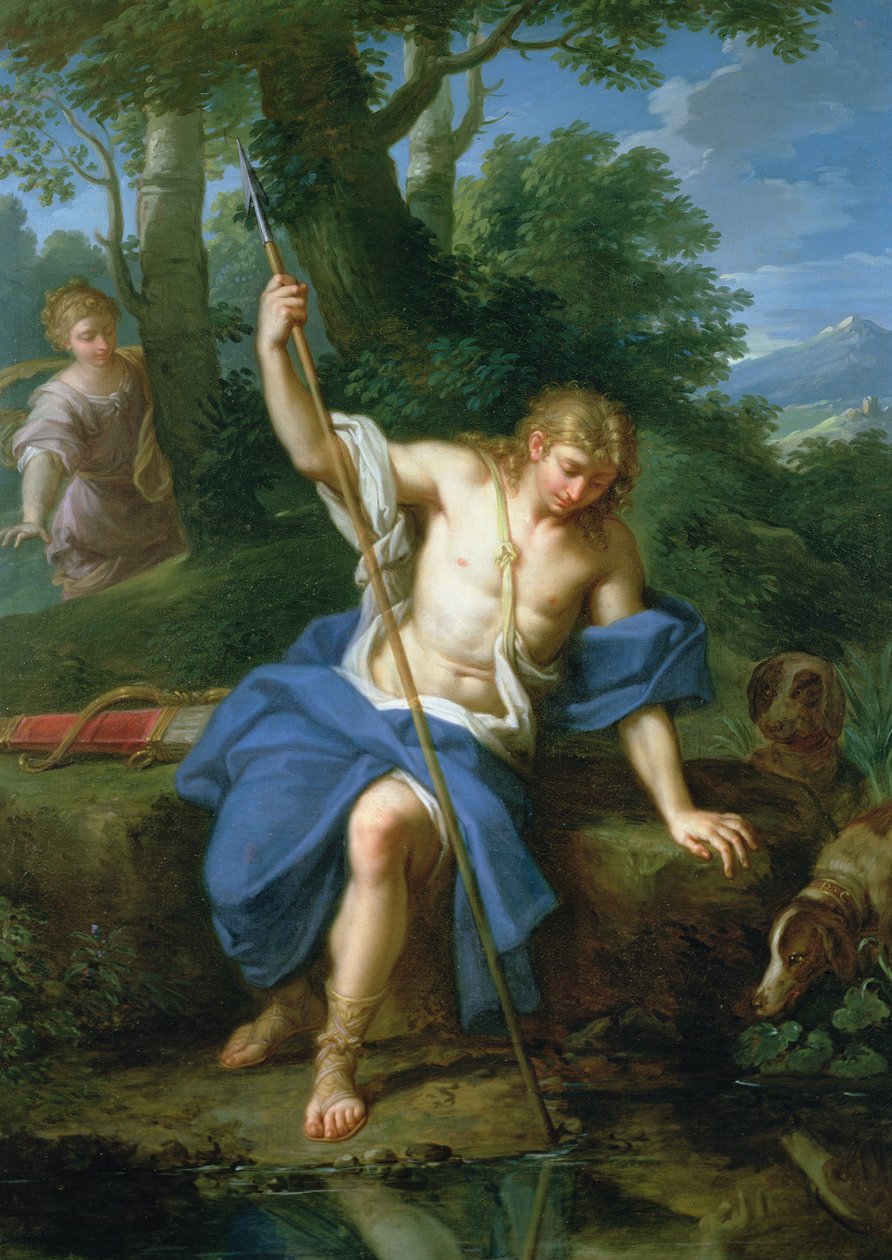 Narcissus en Echo door Placido Costanzi