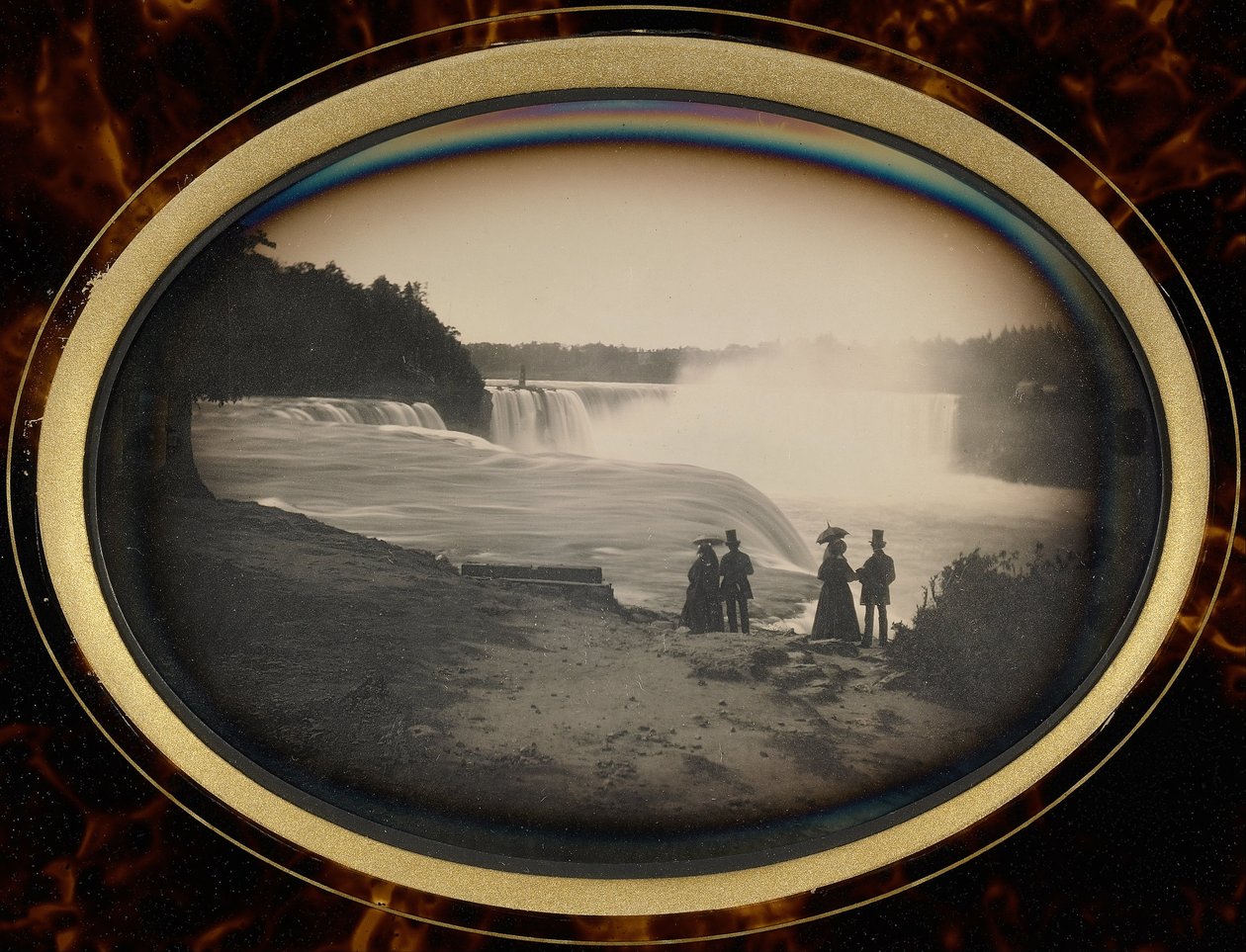 Scène bij de Niagara Falls door Platt D. Babbitt