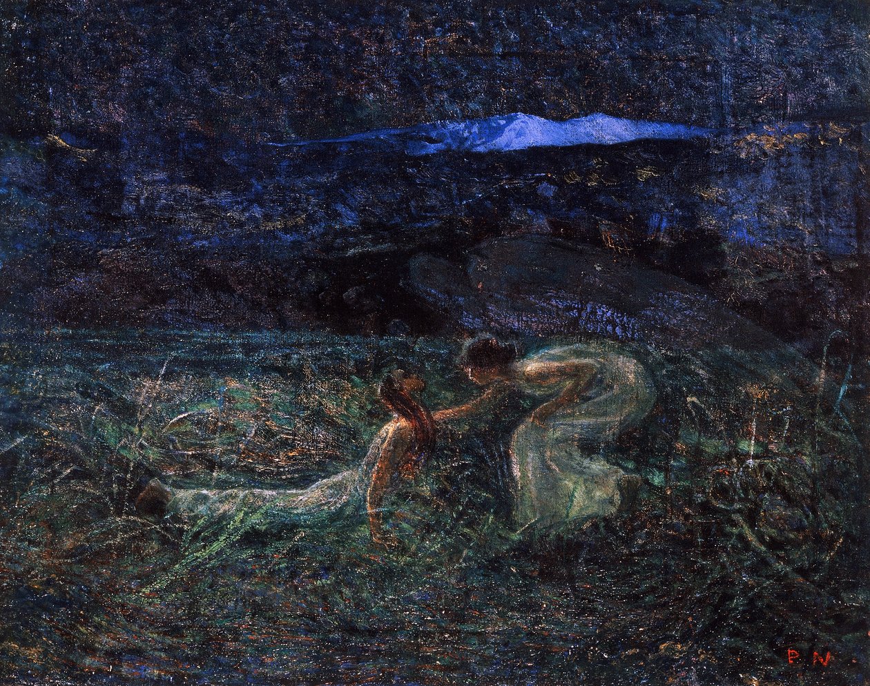 Symfonie van de Maan door Plinio Nomellini