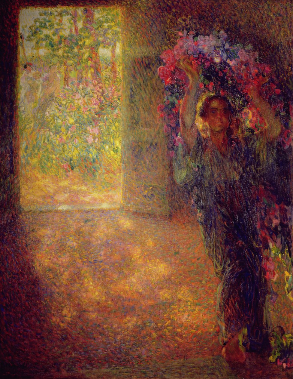 Het bloeiende huis, ca. 1910 door Plinio Nomellini