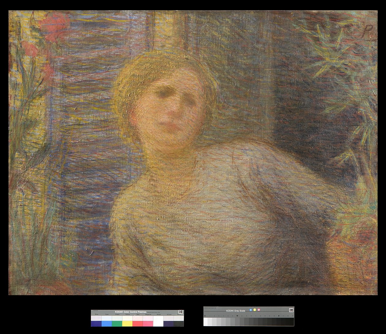 Jonge vrouw bij het raam, 1891 door Plinio Nomellini