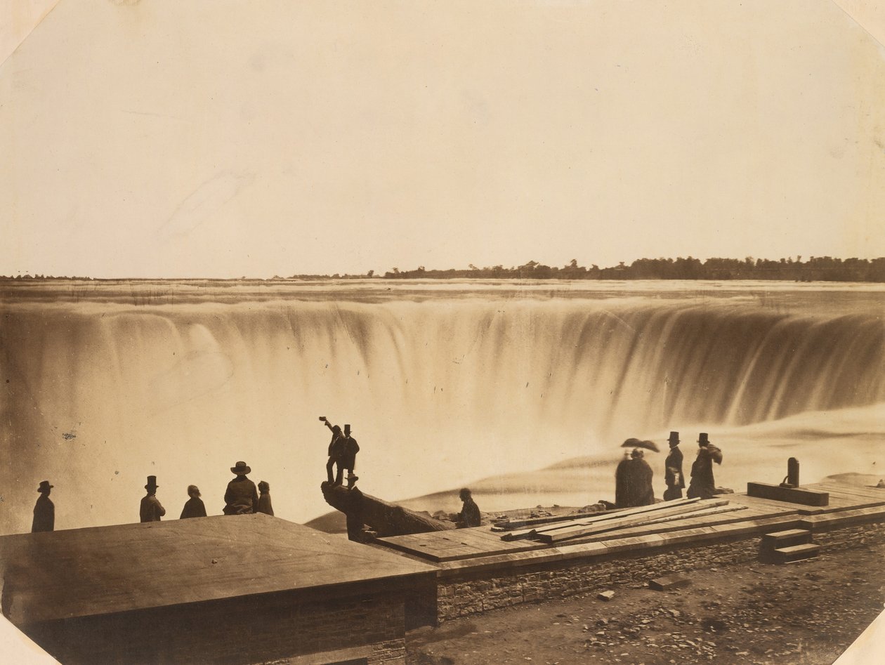 Niagara Falls, ca. 1855 door Possibly by Silas A. Holmes.
