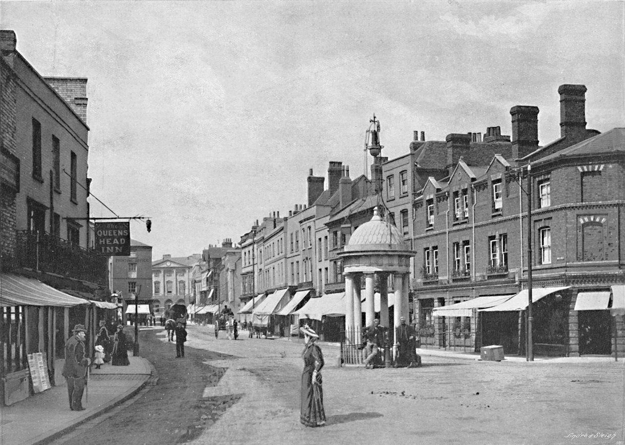 Chelmsford: Hoofdstraat, c1896 door Poulton and Co