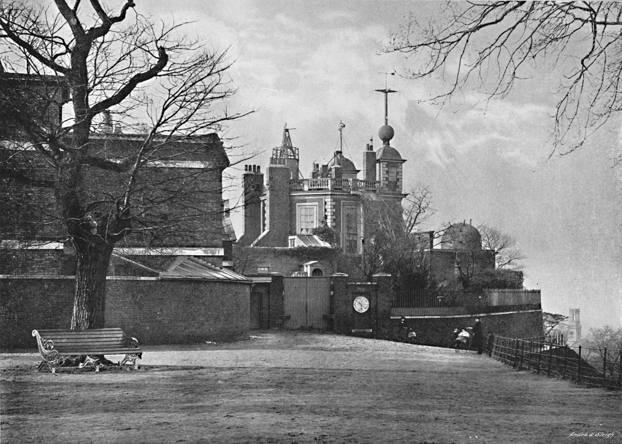Greenwich Observatorium, ca. 1896 door Poulton and Co