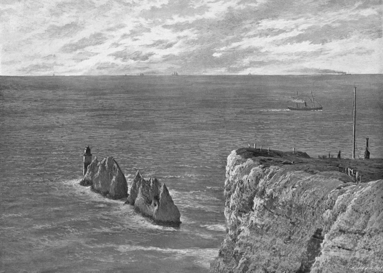 The Needles, Isle of Wight, c1896 door Poulton and Co