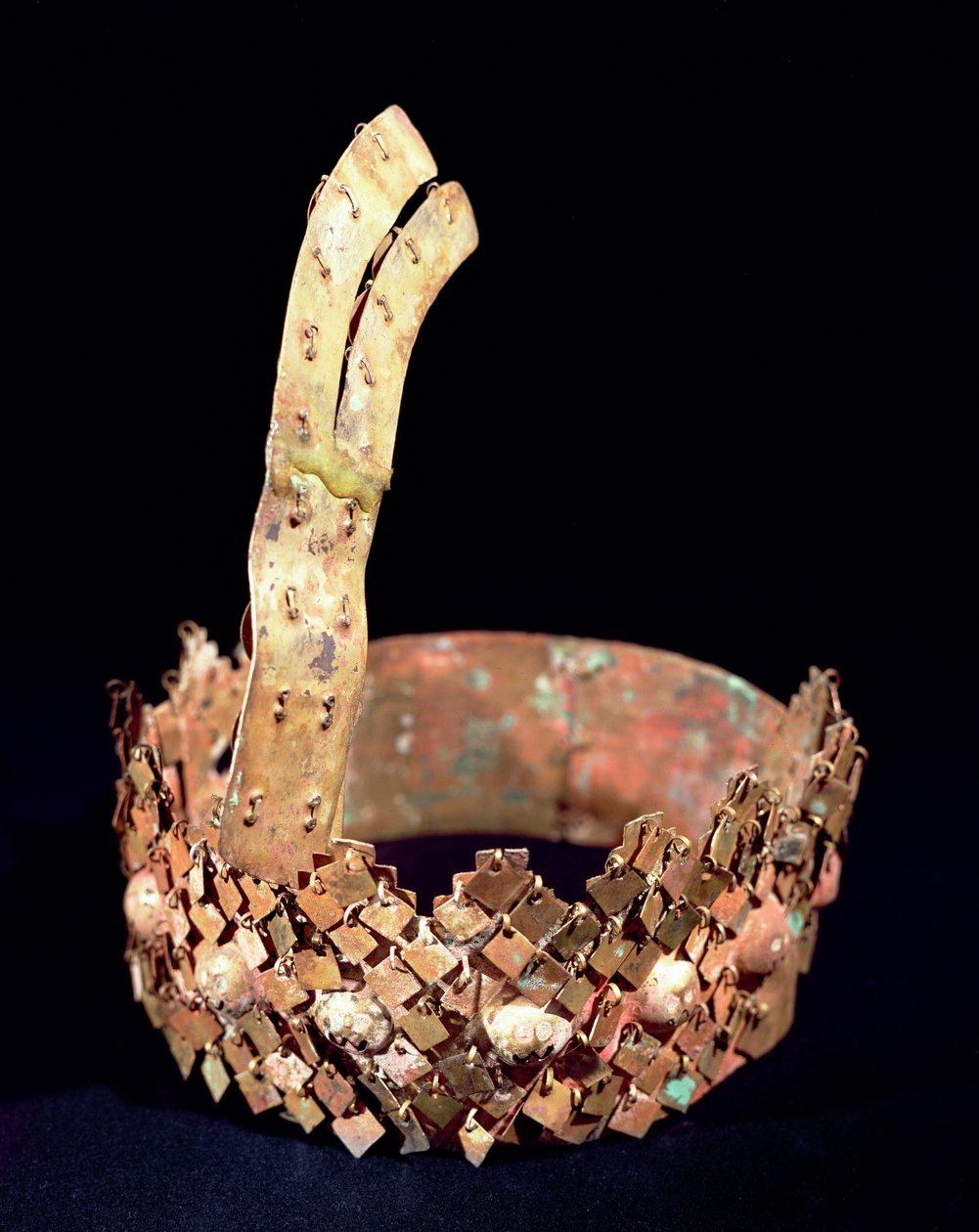 Diadeem, Chimu (goud) door Pre Columbian