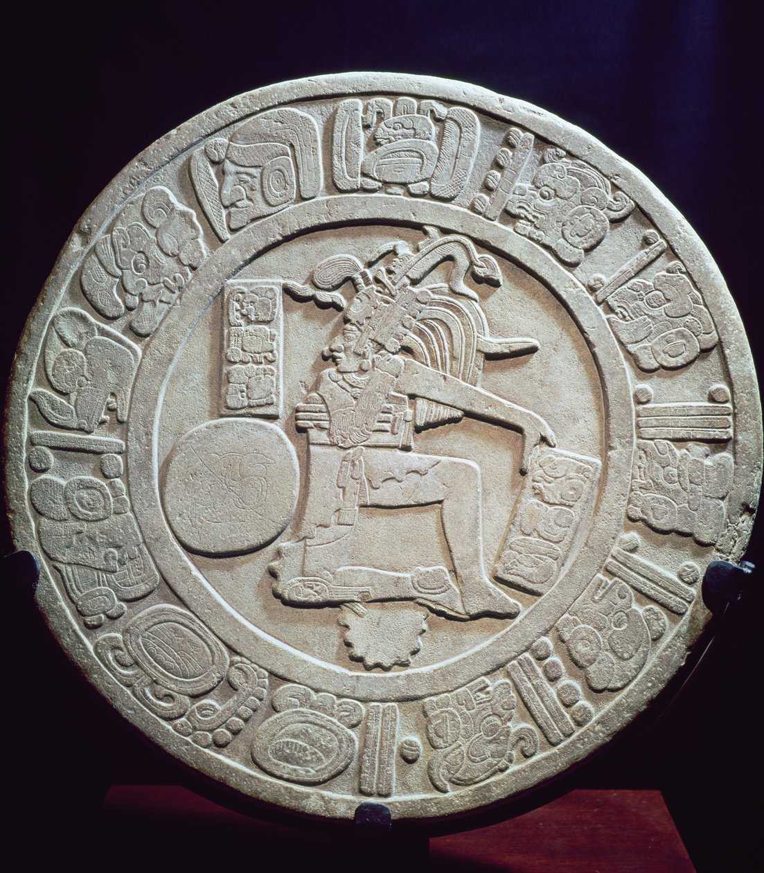 Maya-balveldmarkering, van Chinkultic, Chiapas, 590 AD door Pre Columbian