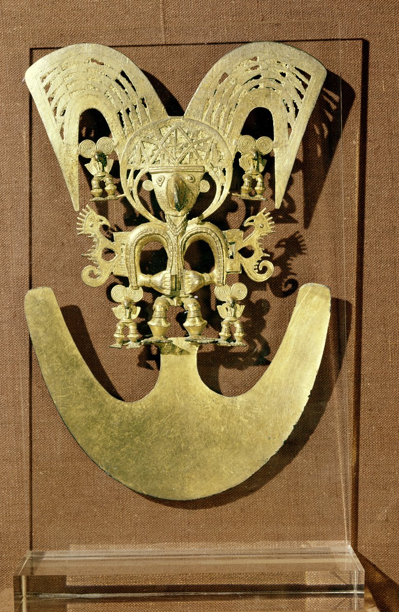 Pectoraal, Quimbaya (goud) door Pre Columbian