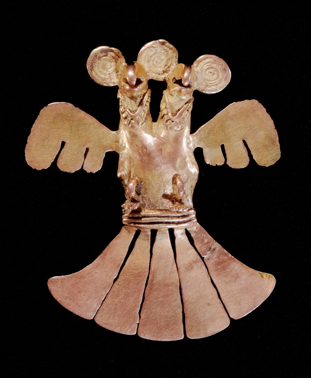 Dubbelkoppige adelaar hanger, Popayan (700-1500) door Pre Columbian Pre Columbian