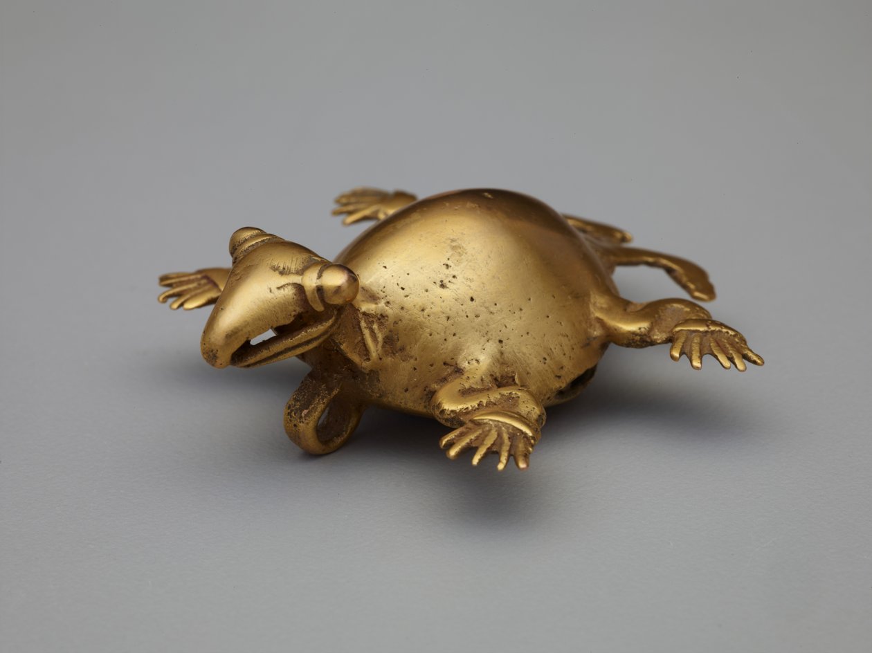 Hangende bel: schildpad, 800-1200 door Pre Columbian Pre Columbian