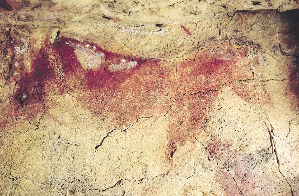 Voorstelling van een dier, c.15000 v.Chr. (rotschildering) door Prehistoric