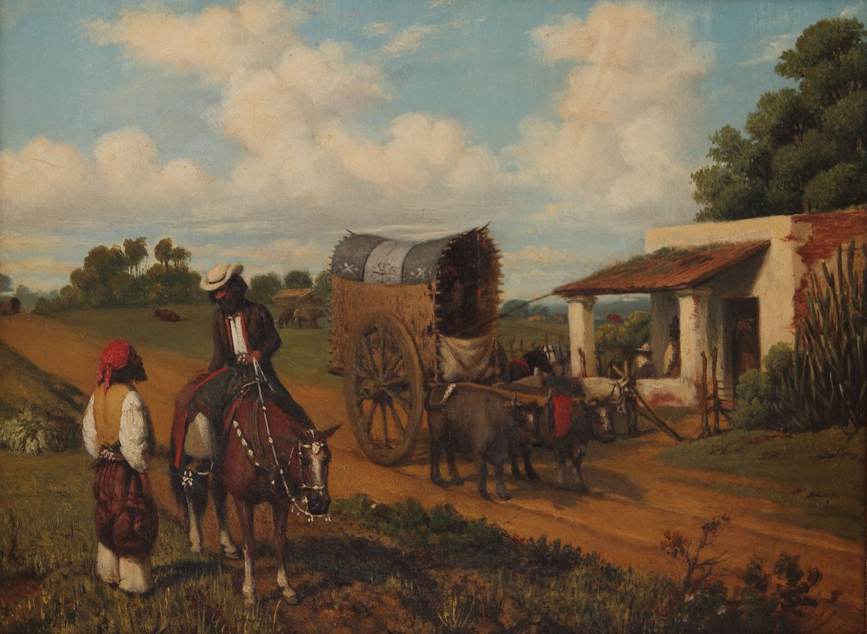 Een pauze in de pulpería door Prilidiano Pueyrredon