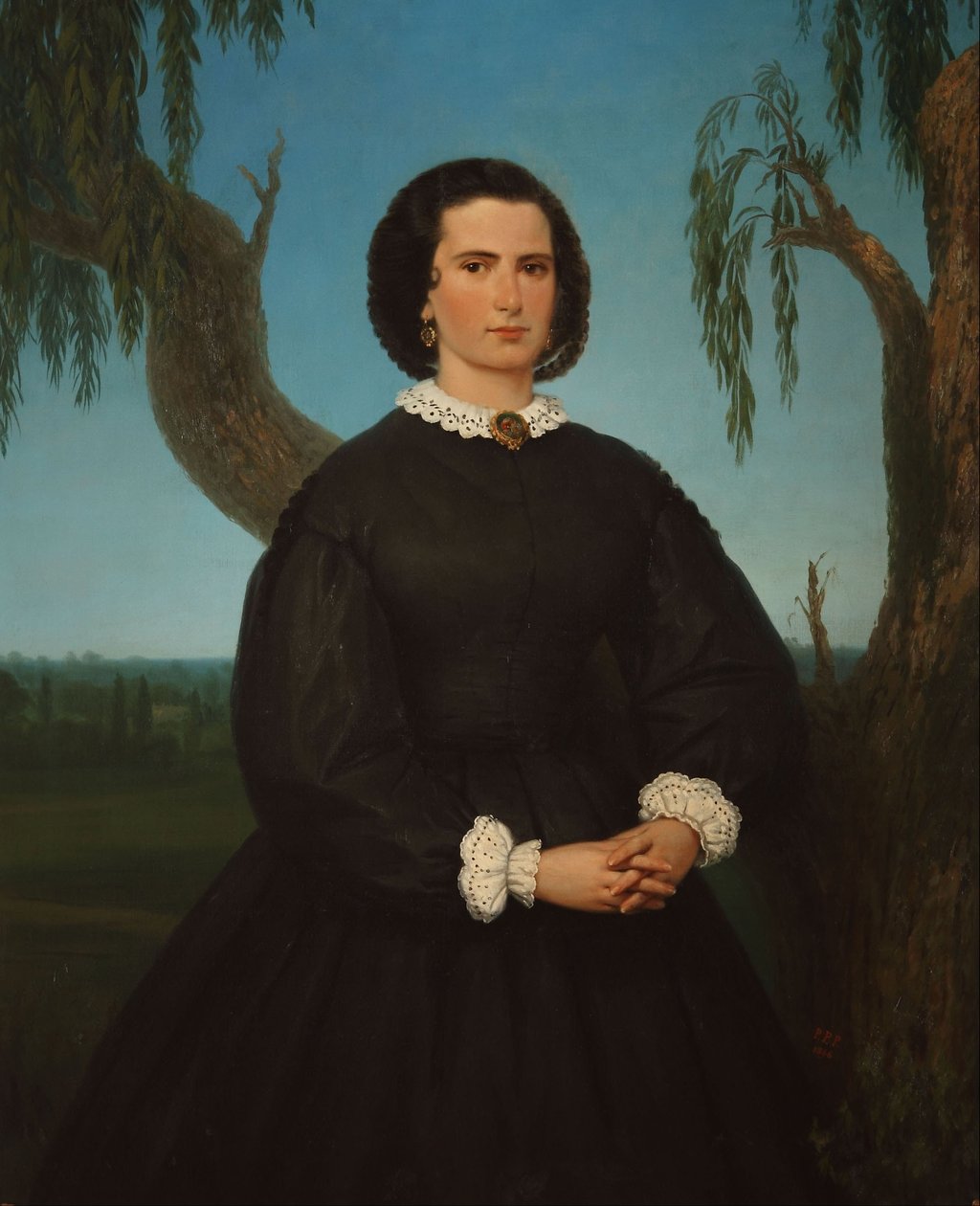Portret van Doña Josefa Sáenz Valiente door Prilidiano Pueyrredon