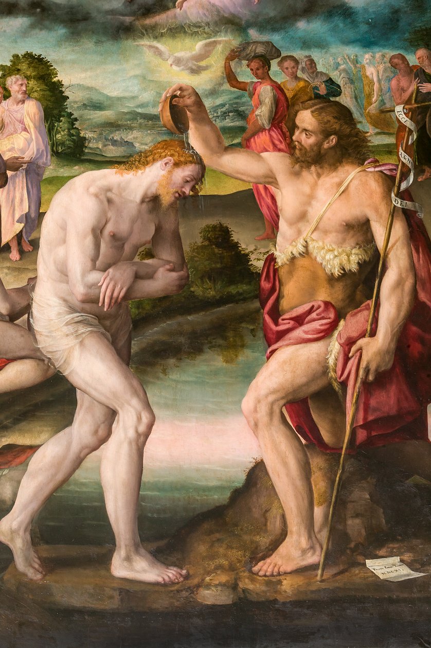 De Doop van Christus door Johannes door Prospero Fontana
