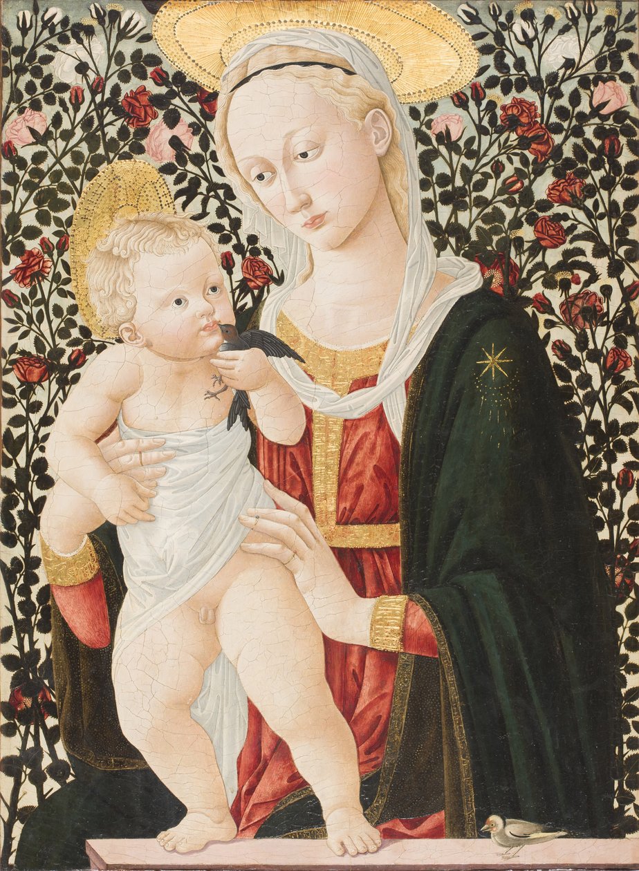 Madonna van de Rozen, ca.1485-90 door Pier Francesco Fiorentino