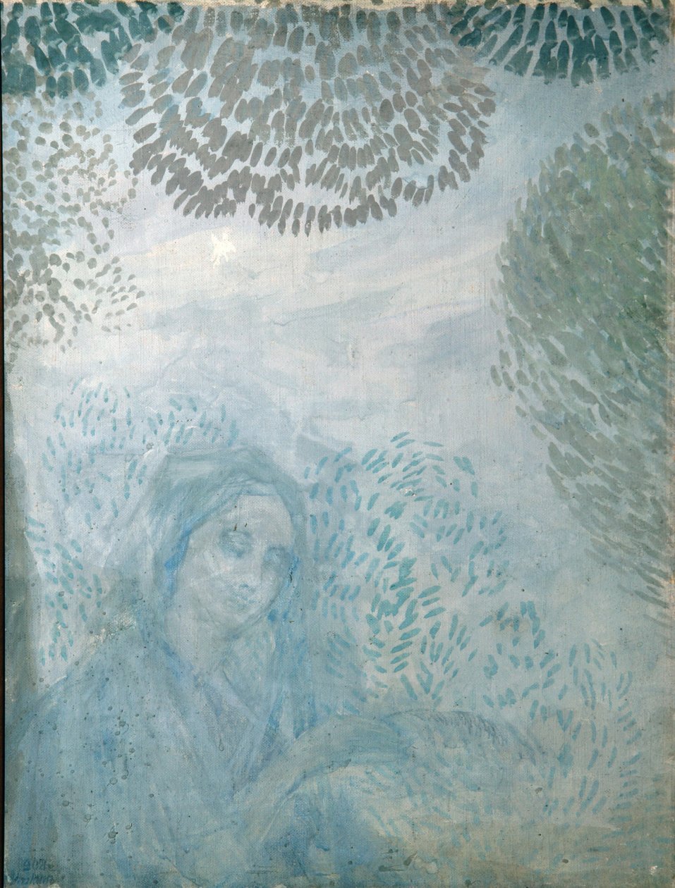 Ochtendgebed, 1908 door Pyotr Savvich Utkin