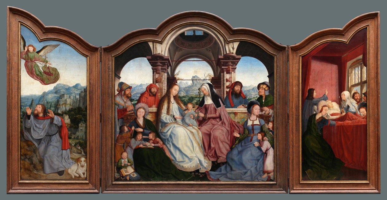 Drieluik van de Broederschap van Sint-Anna in Leuven door Quentin Matsys