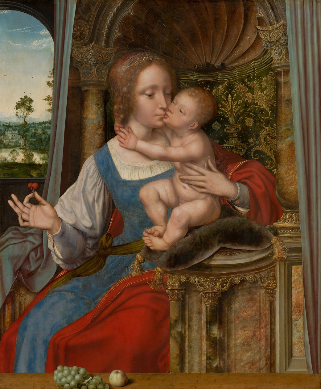 Madonna en Kind, c.1525-30 door Quentin Massys or Metsys