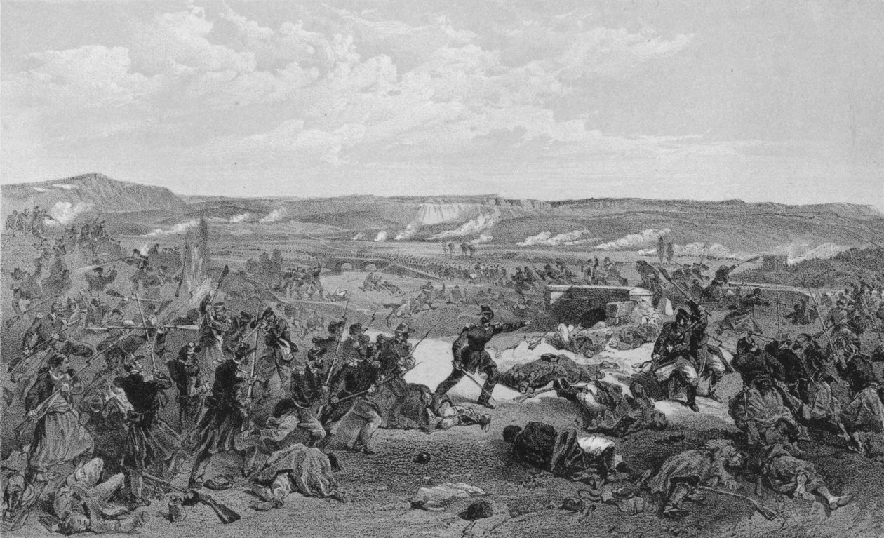 Slag bij de Tchernaya, 16 augustus 1855 door RM Bryson