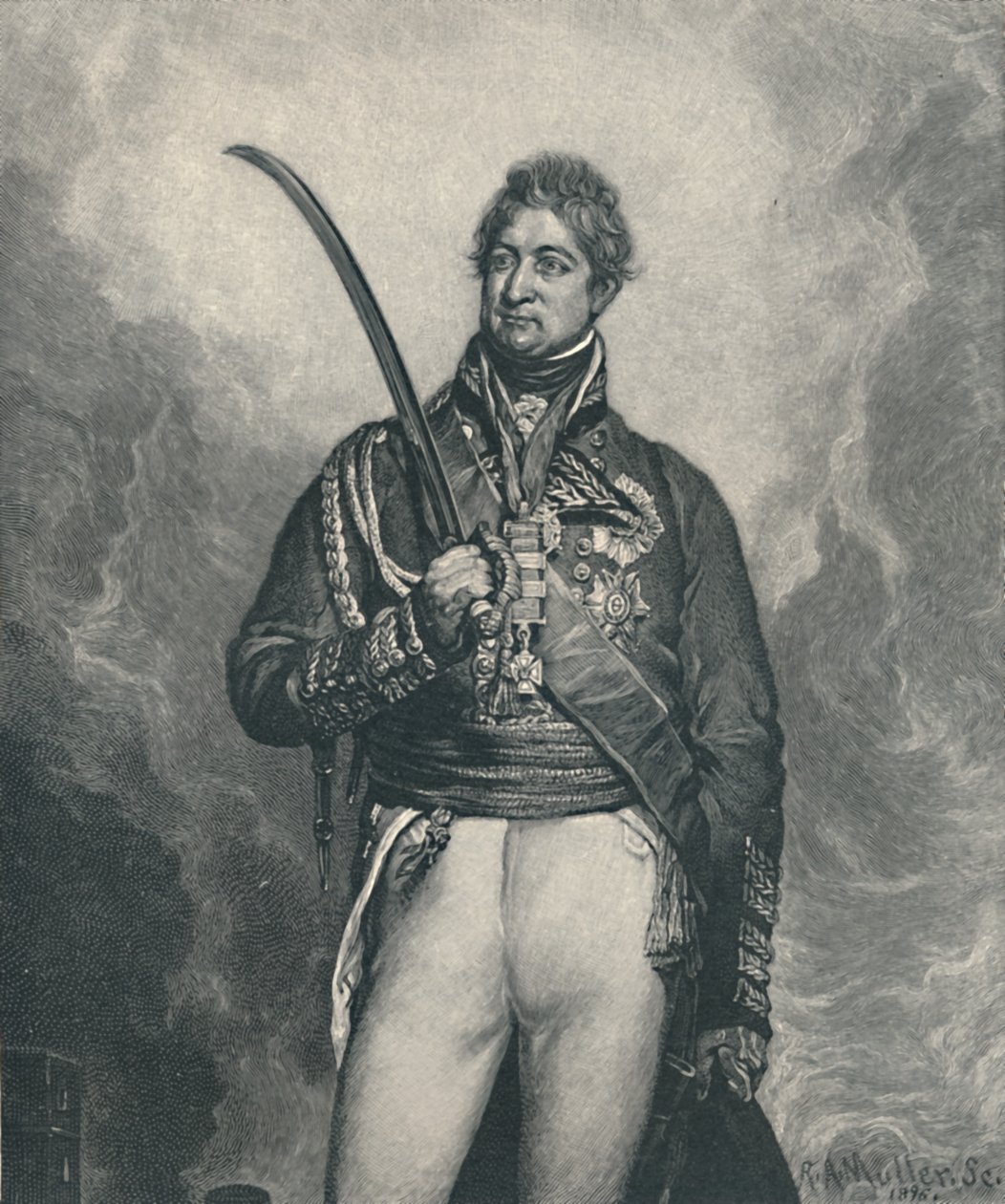 Sir Thomas Picton, ca. 1810, 1896 door R. A. Muller