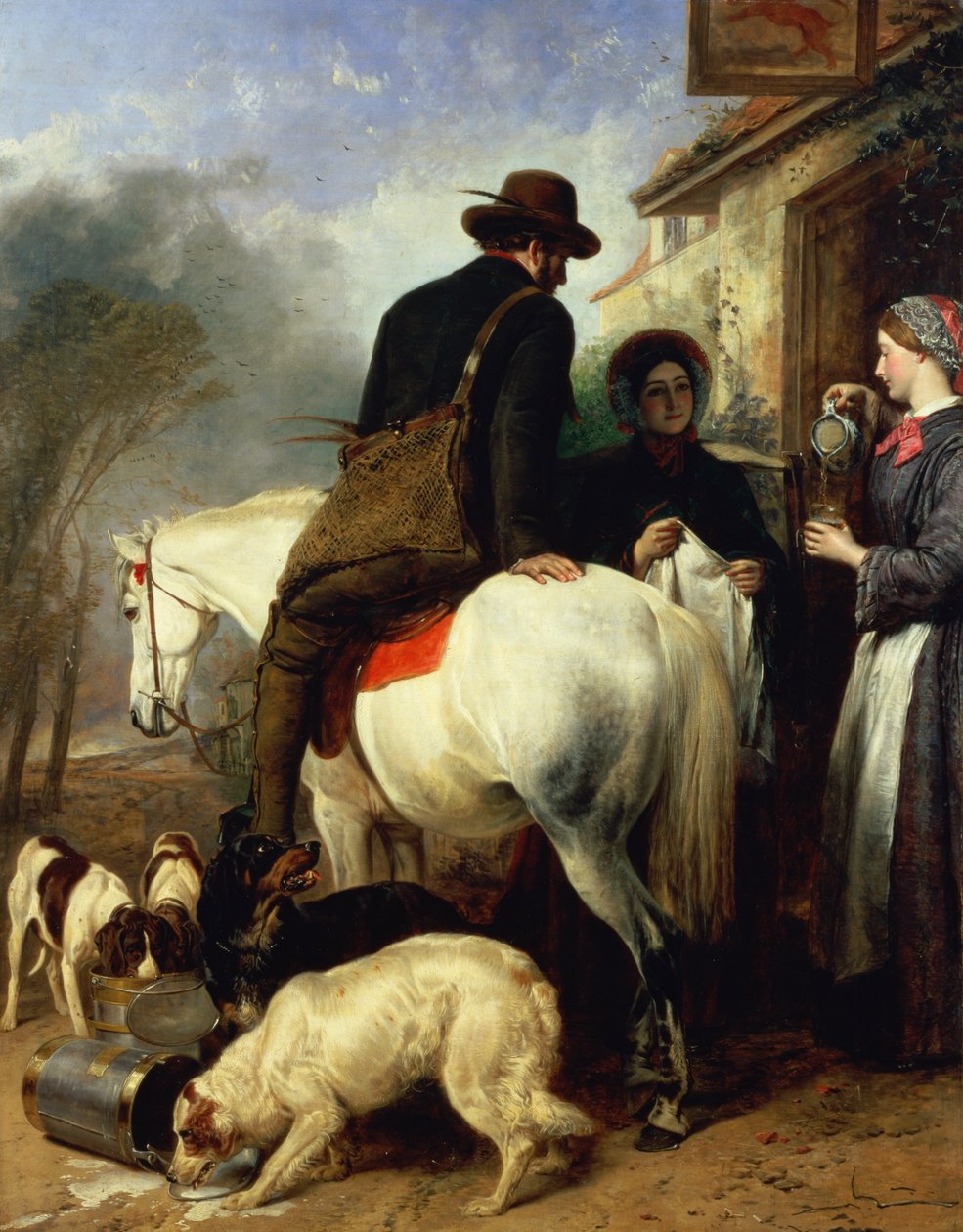 De roddelaars door R. Ansdell
