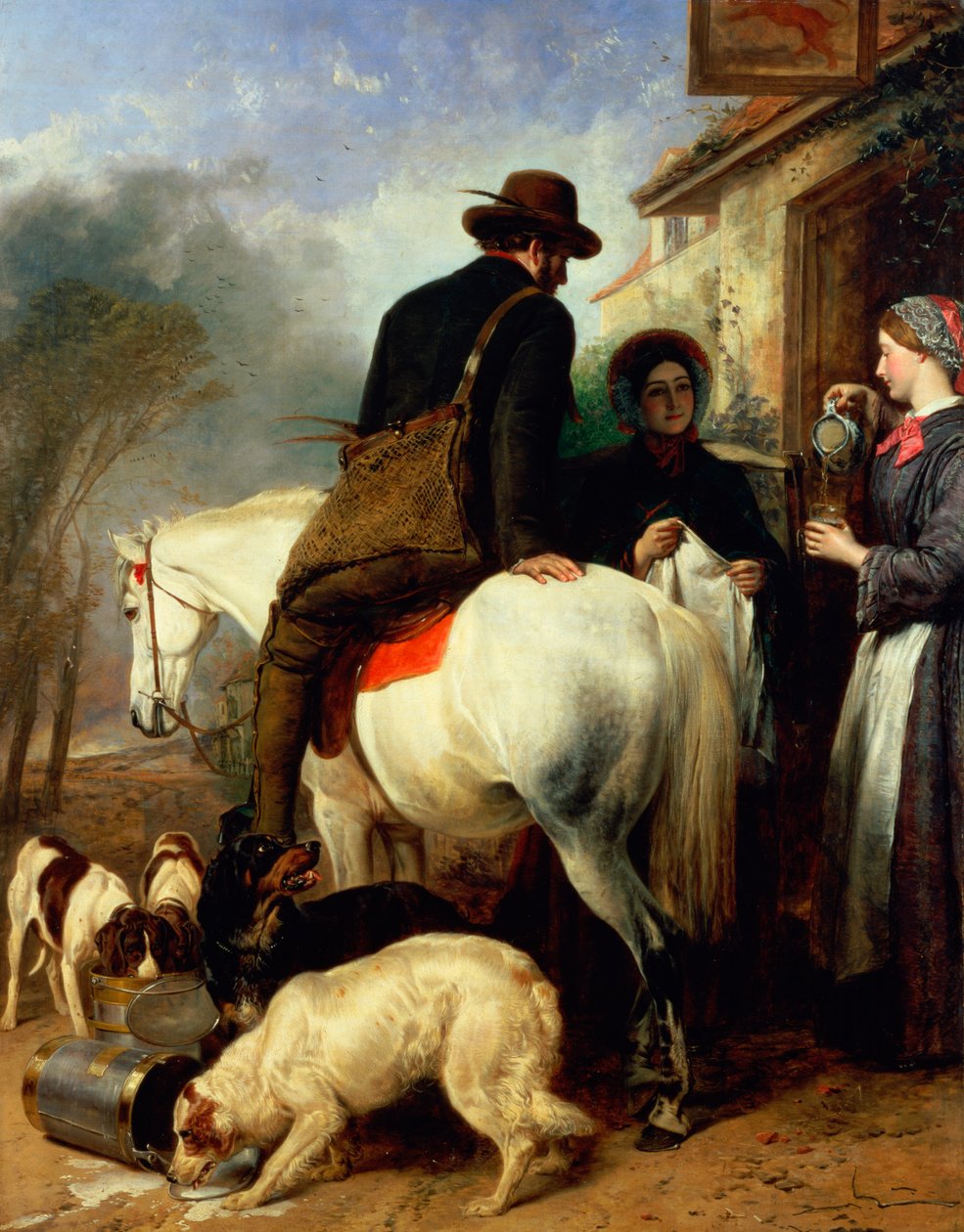 De Roddelaars door R. Ansdell