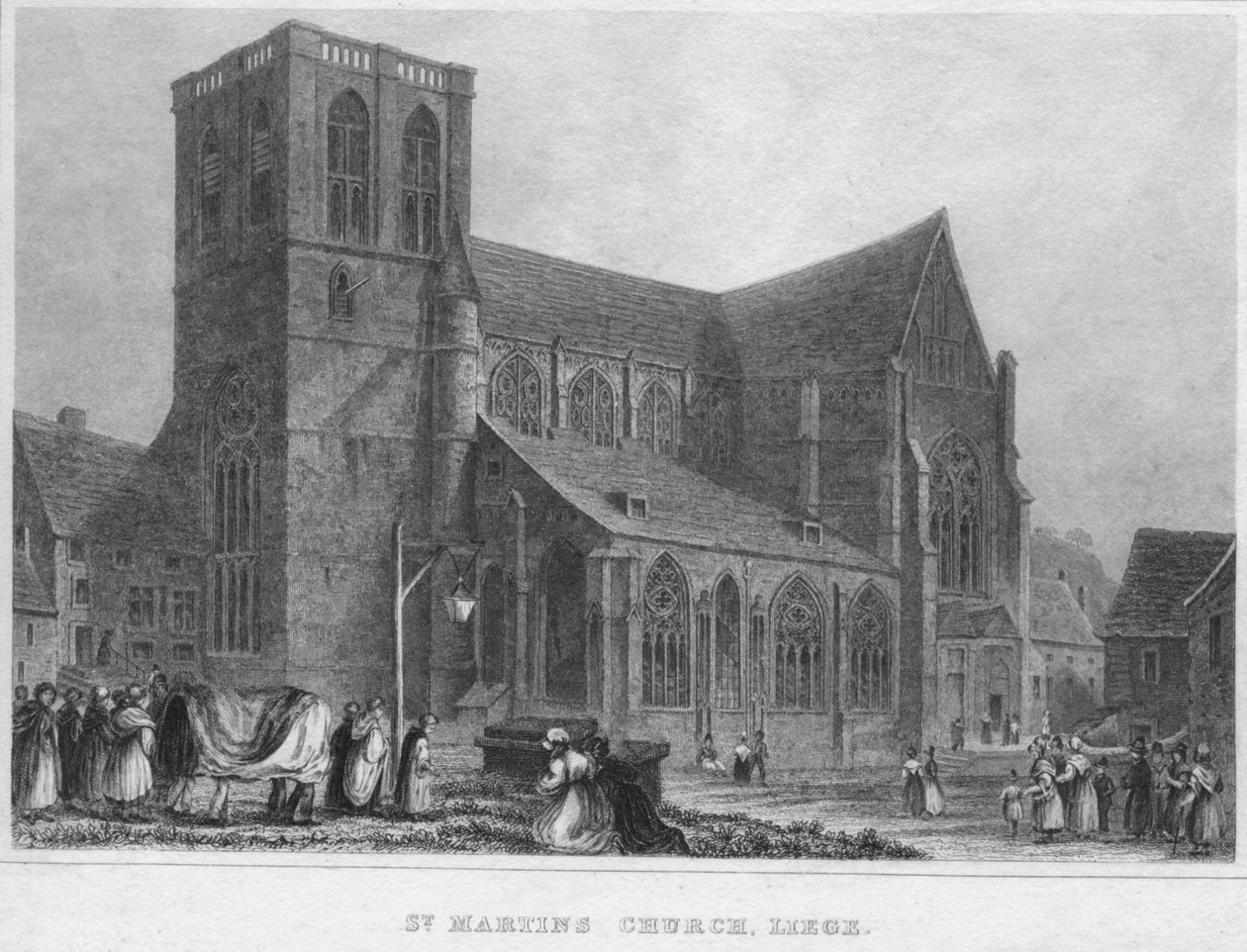 St. Martins Kerk, Luik, 1850 door R. Brice
