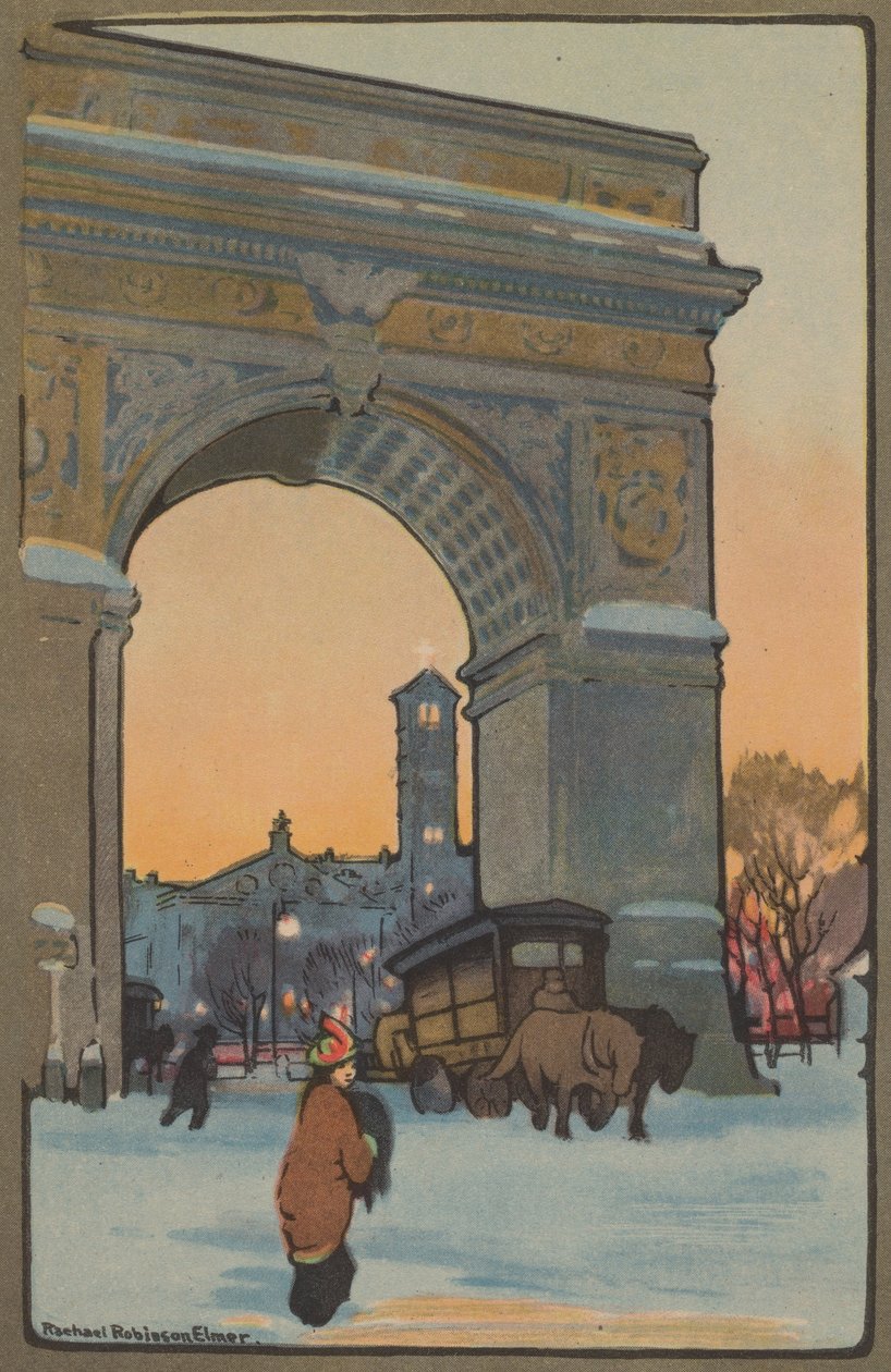 Washington Boog bij Winter Schemering door Rachael Robinson Elmer