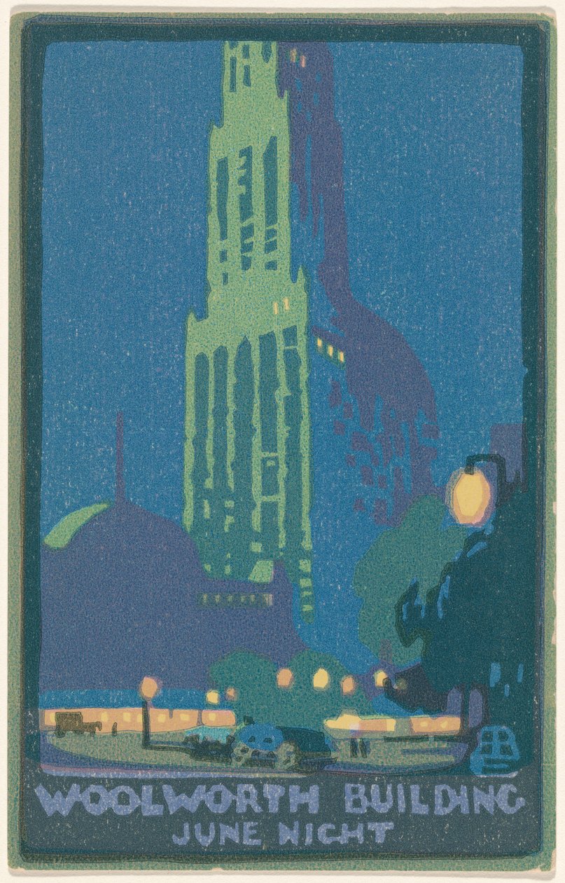 Woolworth Building juni nacht door Rachael Robinson Elmer