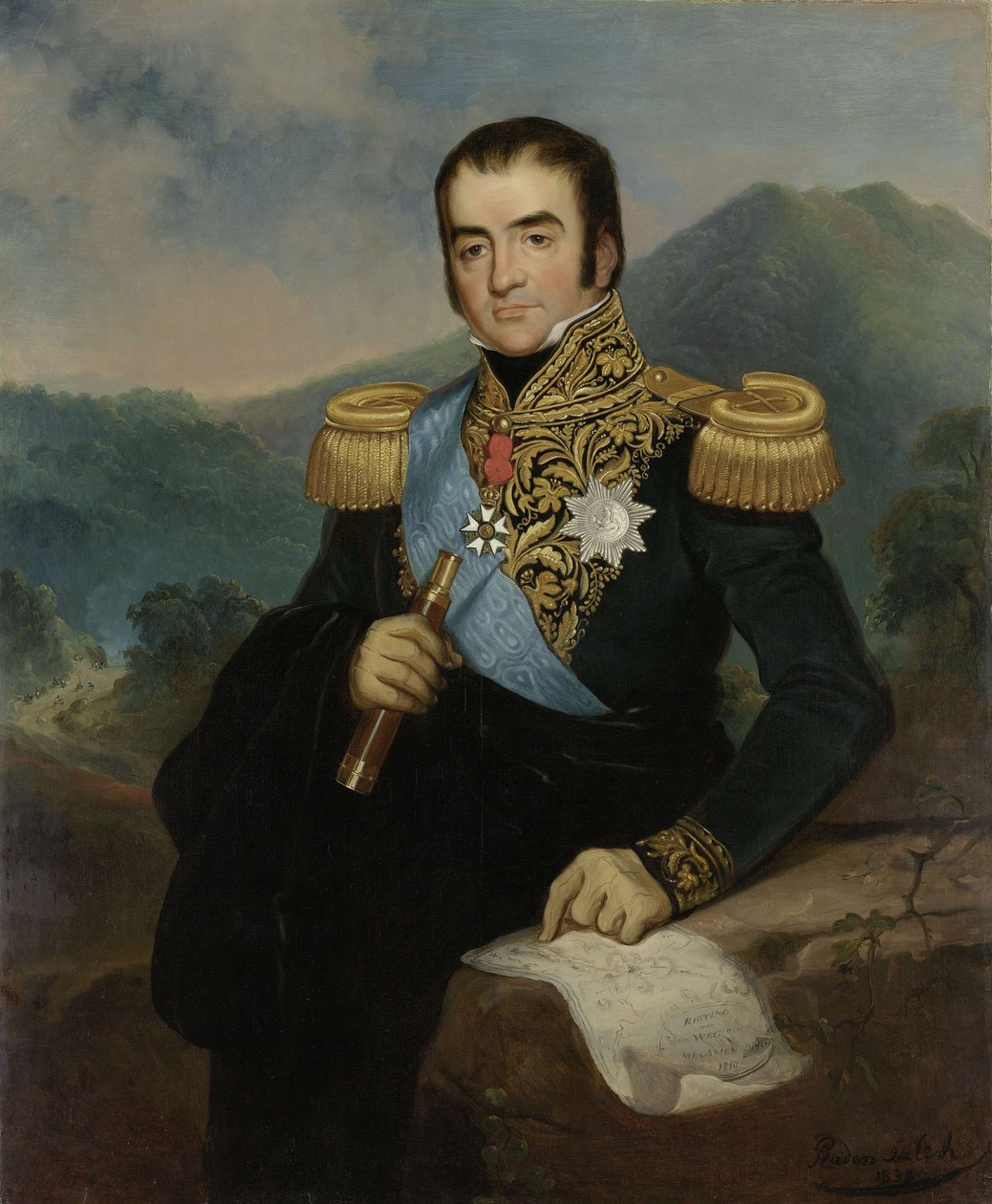 Portret Gouverneur-Generaal Herman Willem Daendels door Raden Saleh