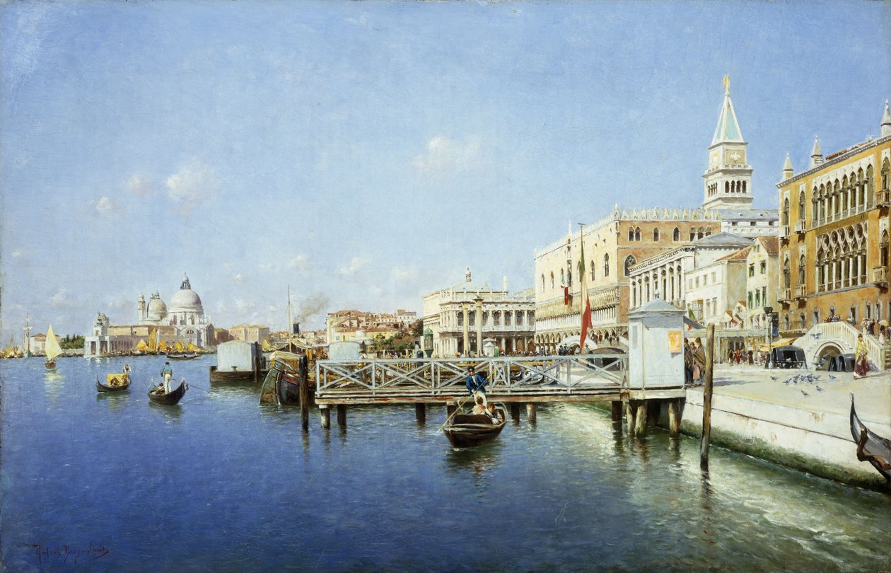 Een uitzicht op Venetië door Rafael Senet