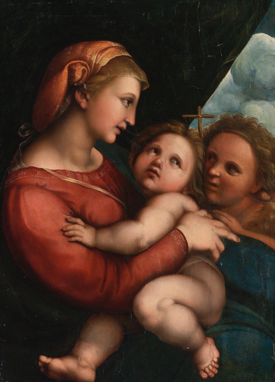 Madonna en kind met de jonge Sint Jan door Raffaello Sanzio Raphael