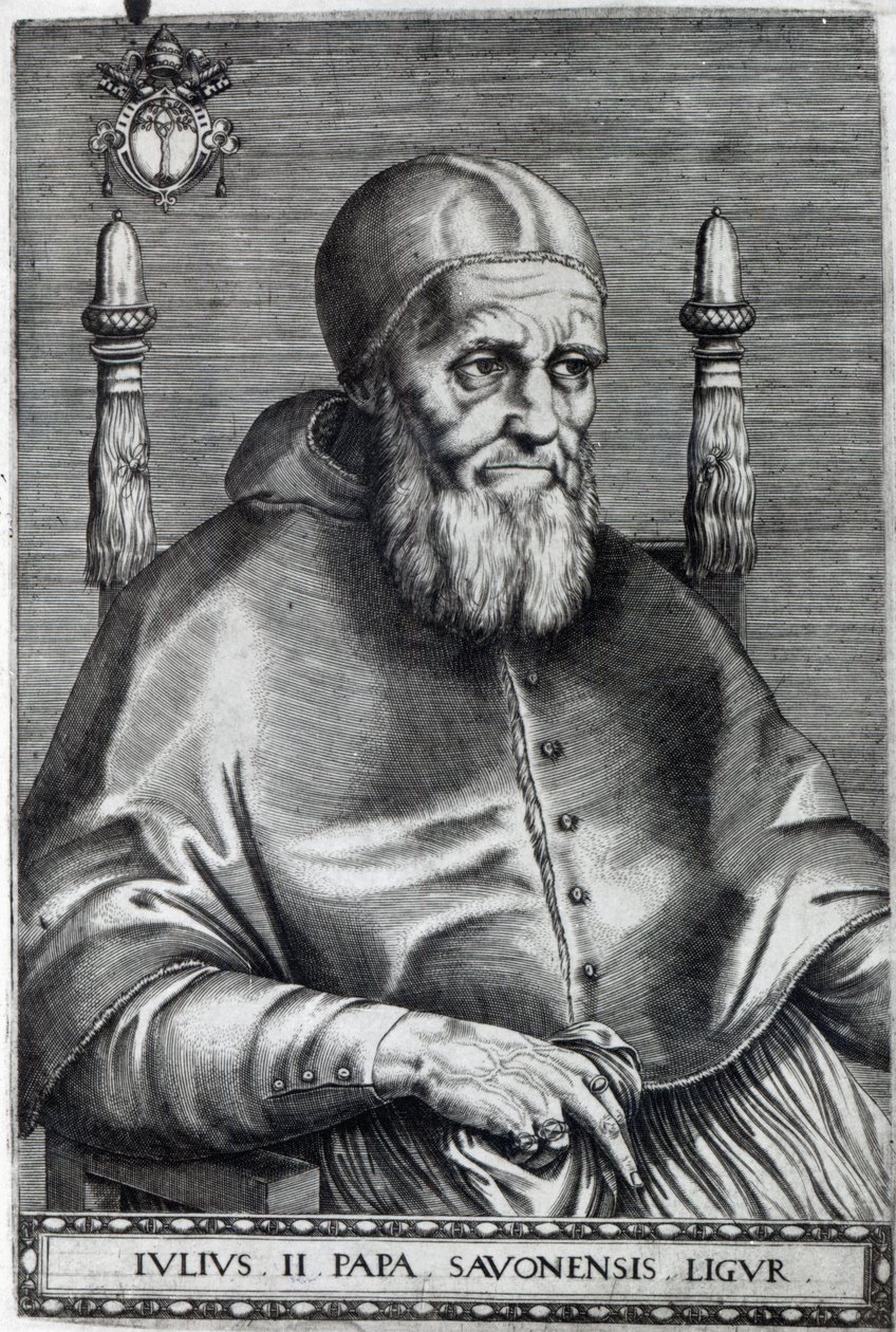 Paus Julius II door Raffaello Sanzio Raphael