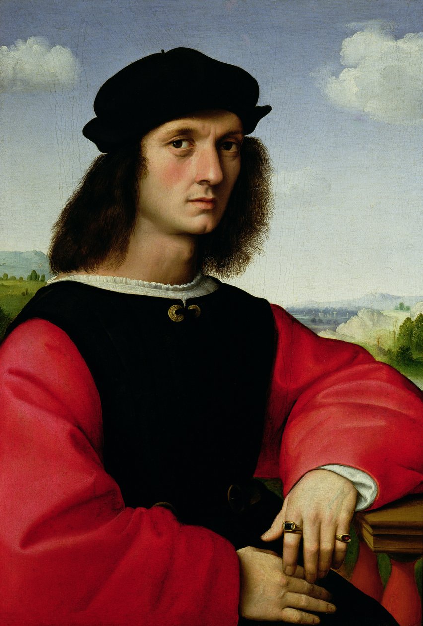 Portret van Agnolo Doni, c.1505-06 door Raffaello Sanzio Raphael
