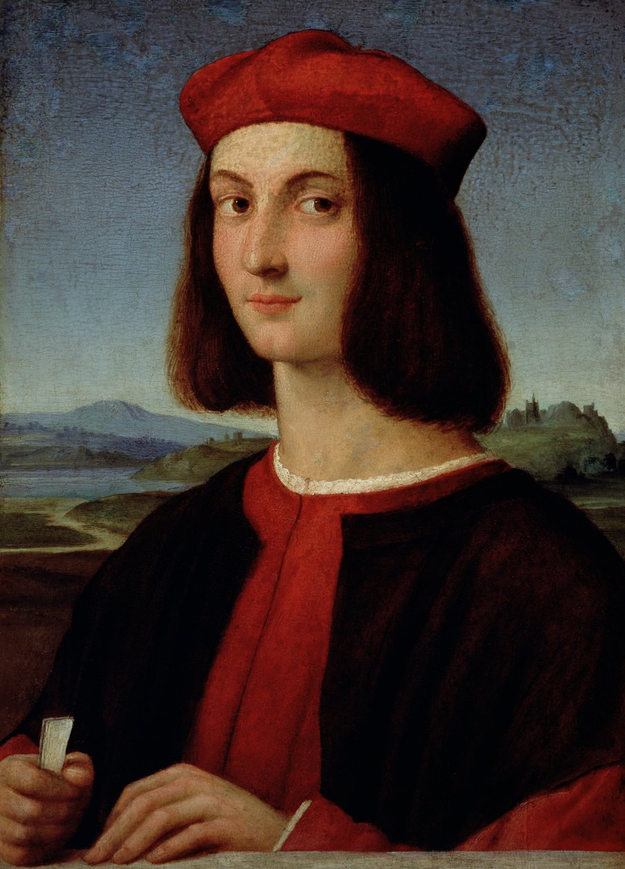 Portret van de Jonge Pietro Bembo, 1504-6 door Raffaello Sanzio Raphael