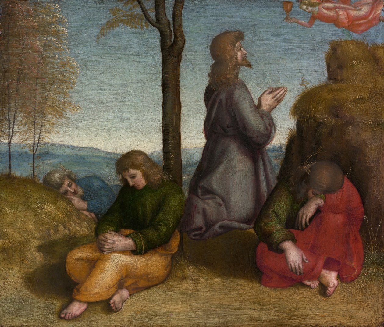 De doodsangst in de tuin door Raffaello Sanzio Raphael