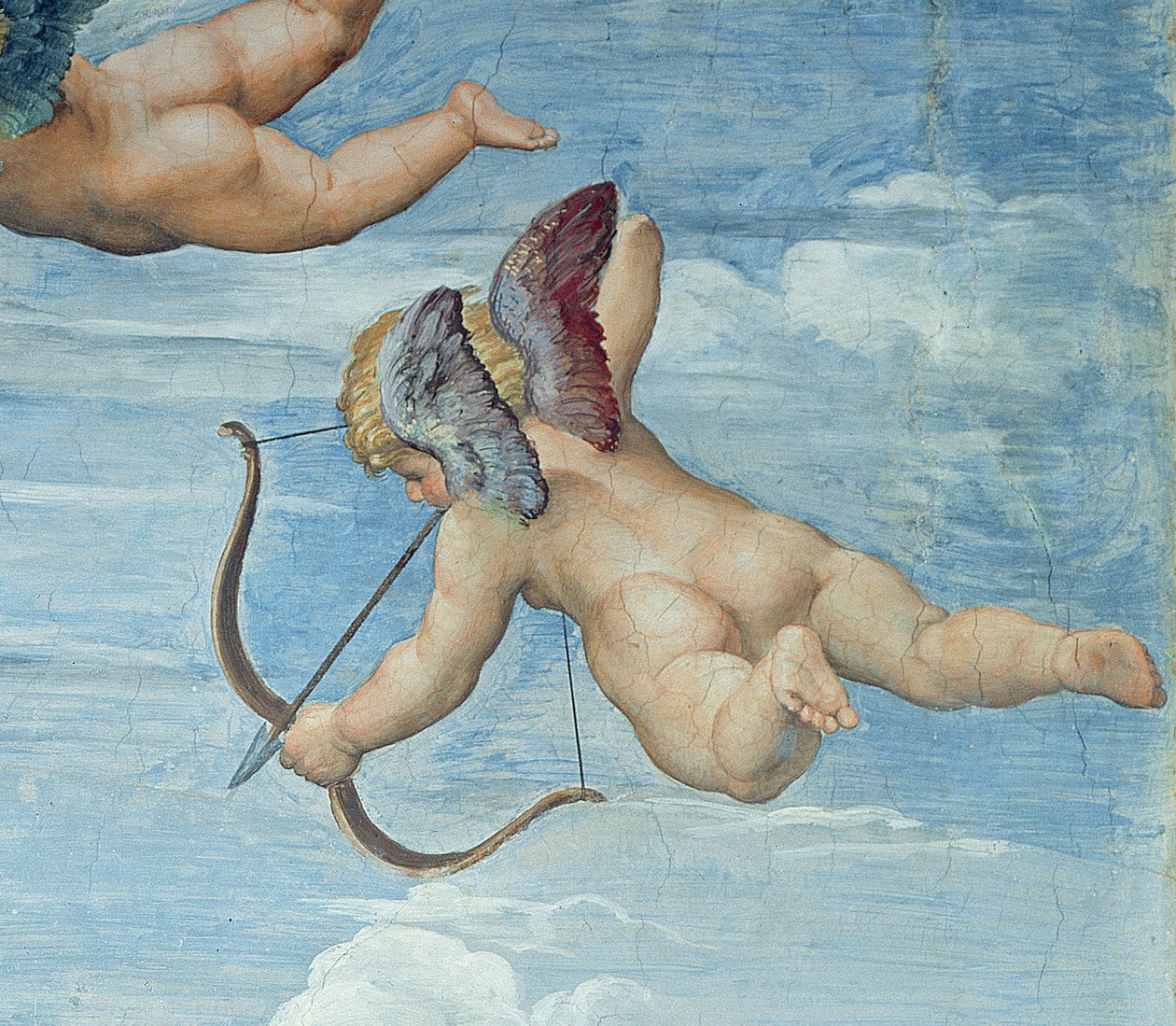 De Triomf van Galatea, 1512-14 (detail) door Raffaello Sanzio Raphael
