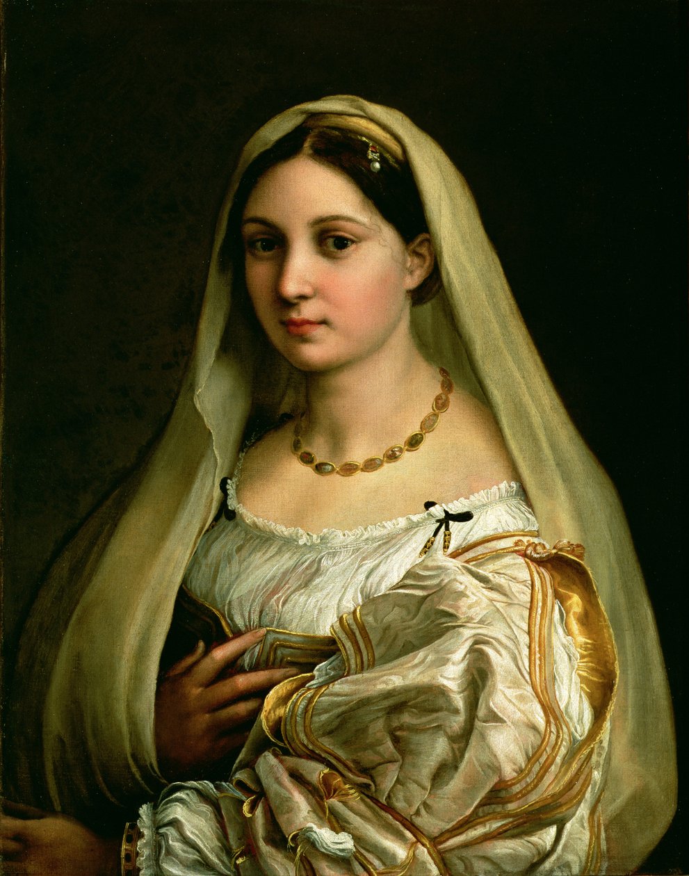 De Gesluierde Vrouw, of La Donna Velata, c.1516 door Raffaello Sanzio Raphael