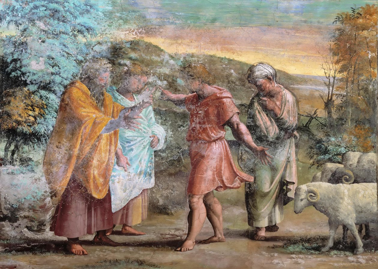 Decoratie van de Loggia (fresco) door Raffaello Sanzio Raphael