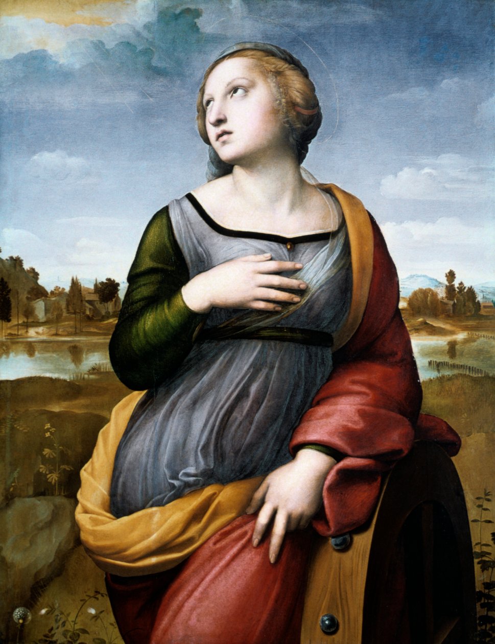 Sint-Catharina van Alexandrië, ca. 1507 door Raffaello Sanzio Raphael