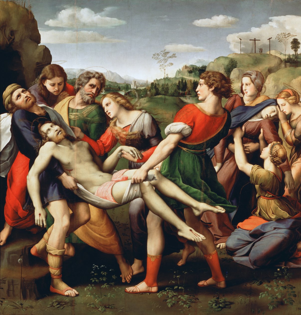 De kruisafneming, 1507 door Raffaello Sanzio Raphael