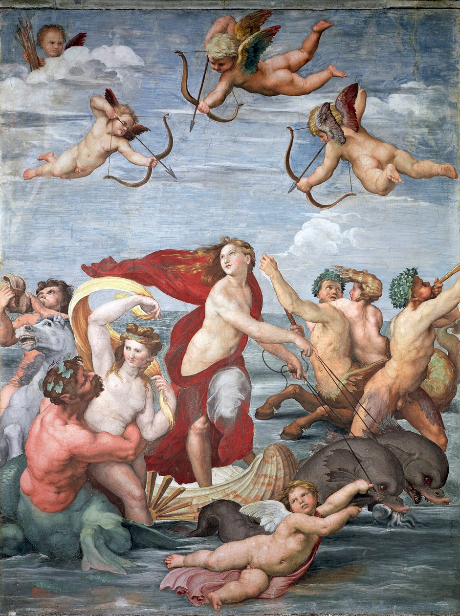 Triomf van Galatea, c. 1512 door Raffaello Sanzio Raphael