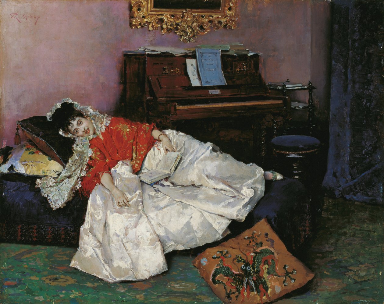 Het lezen Aline Masson door Raimundo de Madrazo y Garreta