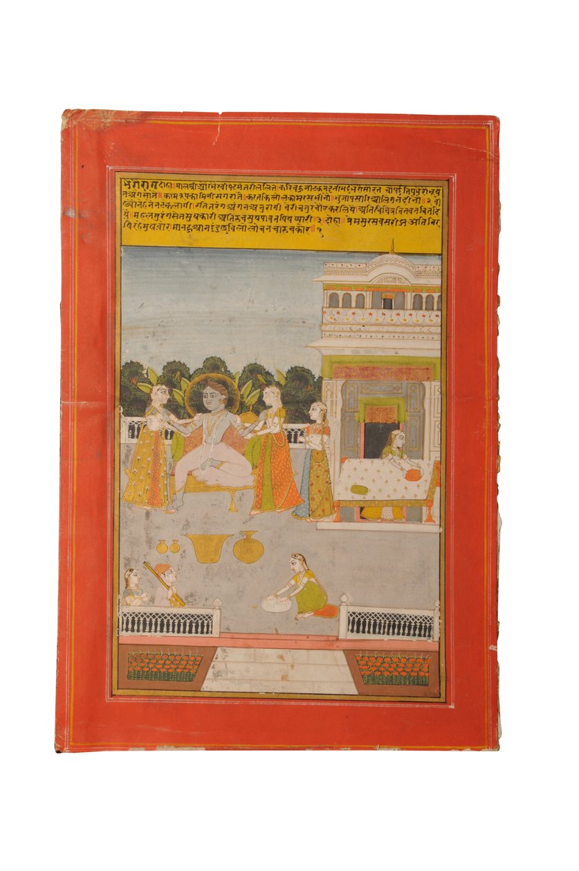 Ragamala miniatuurschilderij, Rajasthan waarschijnlijk Bundi, begin 19e eeuw door Rajasthani School