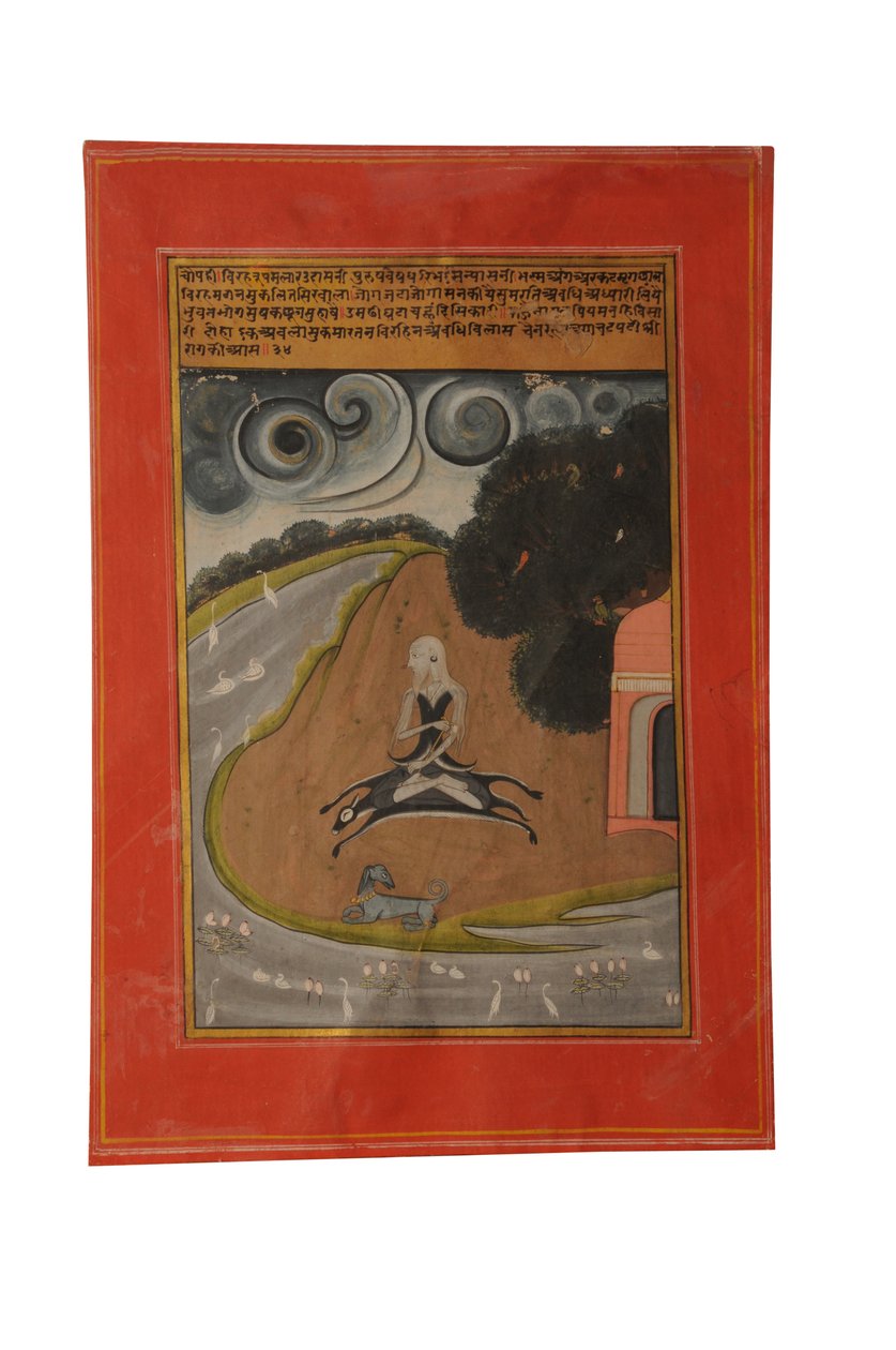 Ragamala miniatuurschilderij, Rajasthan waarschijnlijk Bundi, begin 19e eeuw door Rajasthani School
