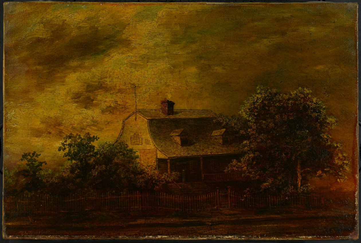 Boerderij van F. B. Guest, ca.1868 door Ralph Albert Blakelock