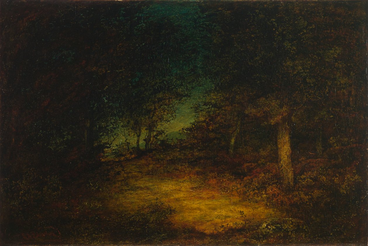 Bosinterieur door Ralph Albert Blakelock